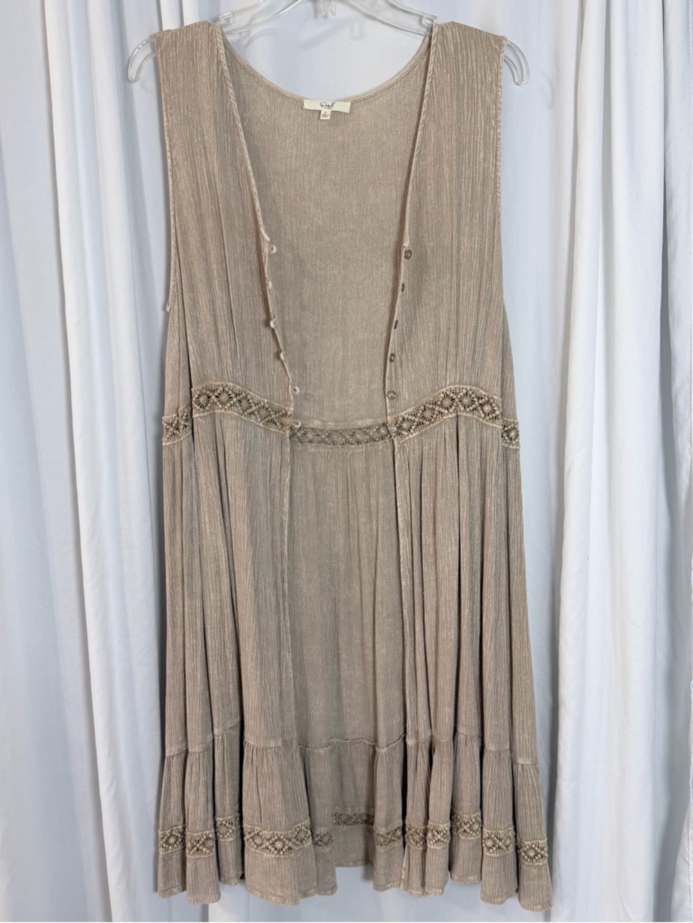 Easel Sleeveless Boho Duster - Picture 5 of 5